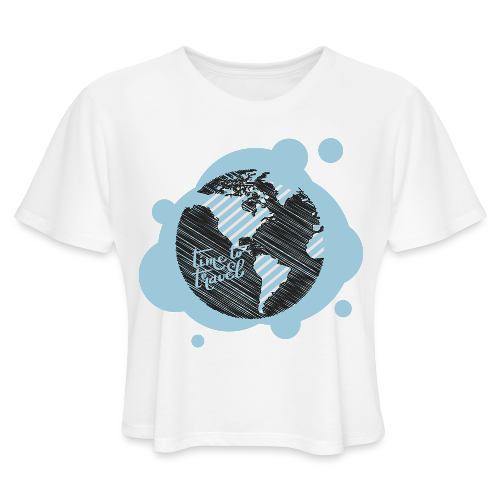 Women's Cropped T-Shirt - white