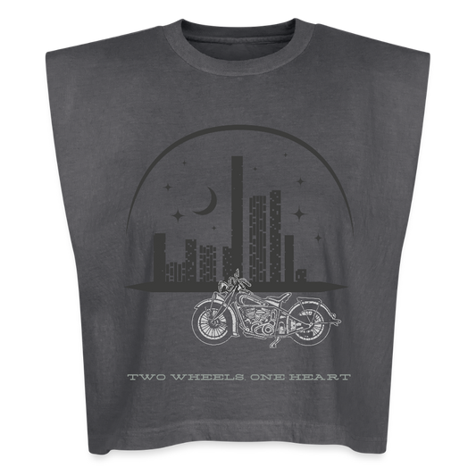 Two Wheels, One Heart - faded black