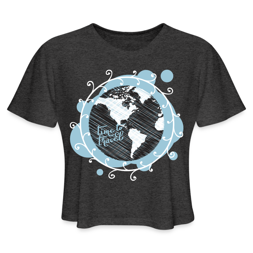 Women's Cropped T-Shirt - deep heather